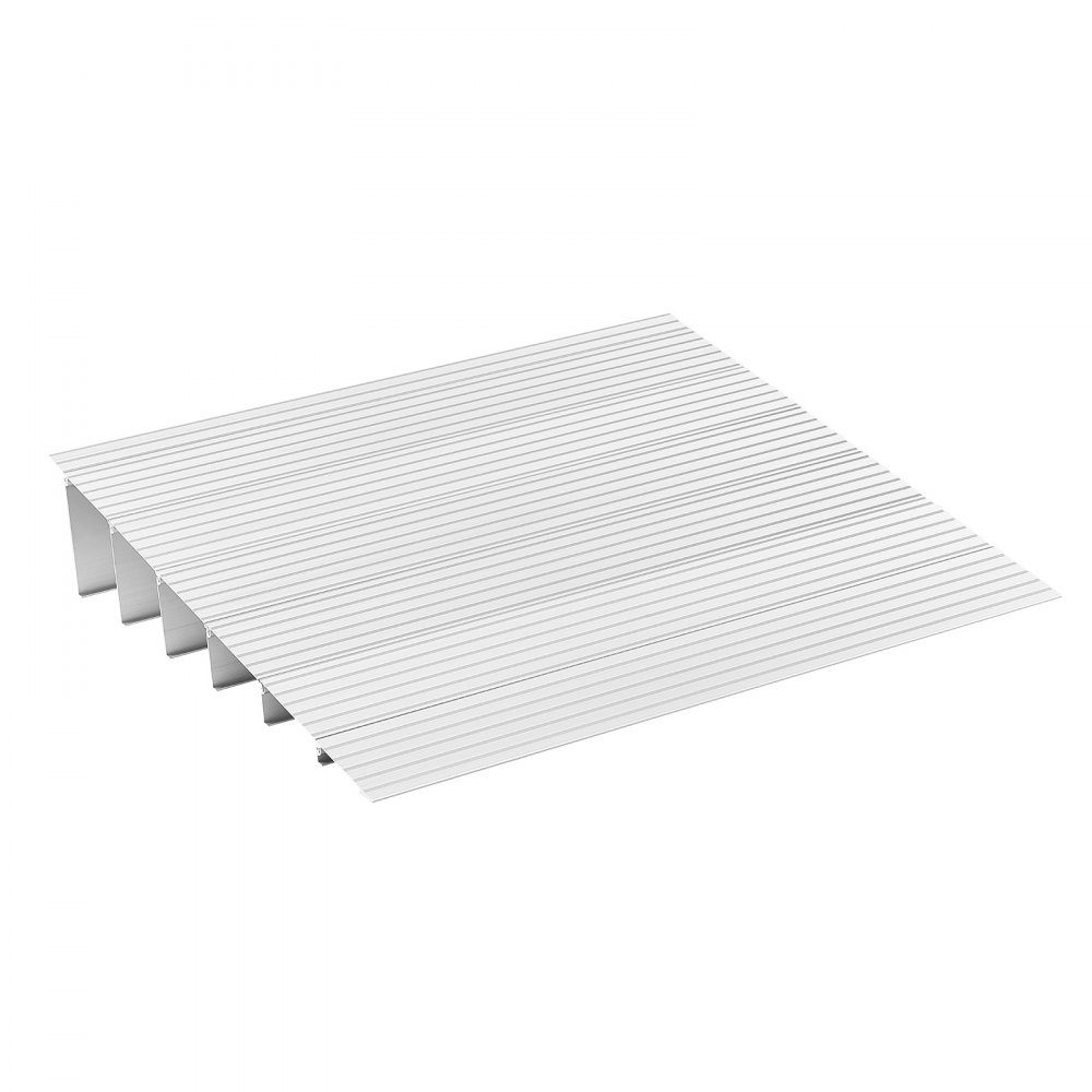 Türschwellenrampe, 805 x 865 x 155 mm, Rollstuhlrampe aus Aluminiumlegierung mit 360 kg Tragfähigkeit, Bordsteinrampen für Heimtreppen, Rollstühle, Roller, Gehhilfen, Fahrräder, Dreiräder