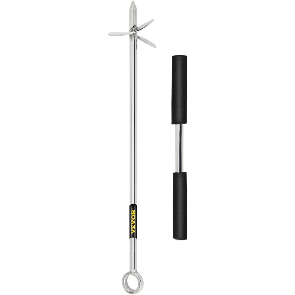 Sandanke Foret pour plage et banc de sable, ancre à vis en acier inoxydable 316 de 45 cm avec poignée amovible, ligne élastique et sac de transport, pour jet ski PWC ponton kayak