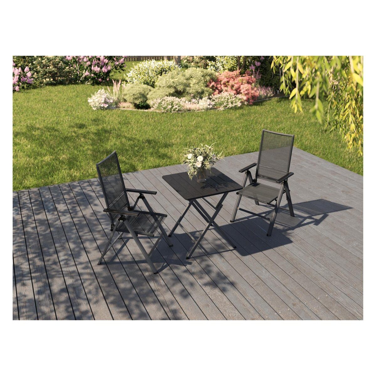 LIVARNO® aluminum folding chair “Miami”, 2-part