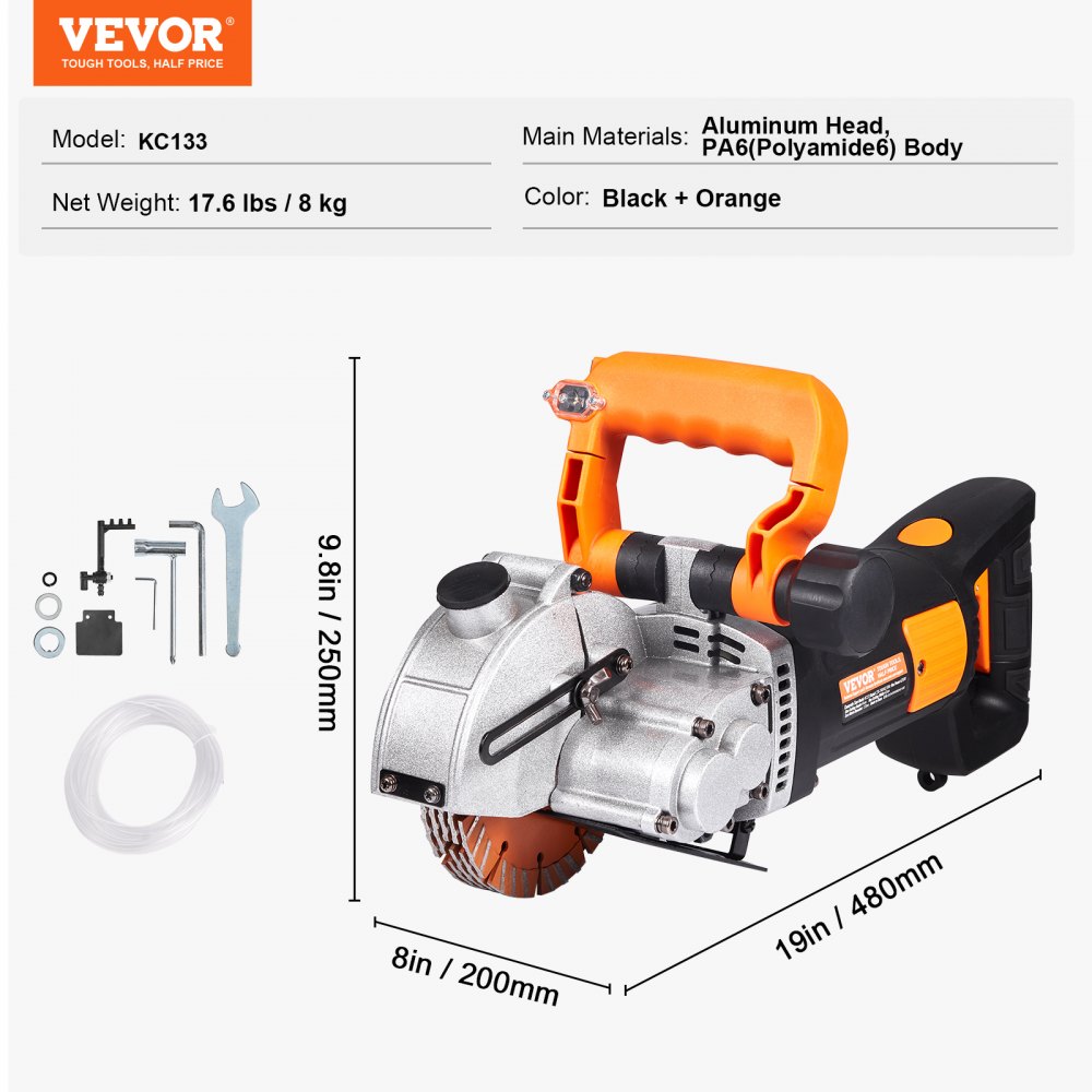 Elektrische Wandfräsmaschine, 5000 U/min, Wandschlitzfräse, 4800 Watt, Wandnutfräse, Schlitzmaschine, 42 mm, für Ziegel, Granit, Marmor, Beton, Fräser, Ausklinker, Nuter mit 5 x Sägeblättern Elektrische Wandfräsmaschine, 5000 U/min, Wandschlitzfräse, 4800 Watt, Wandnutfräse, Schlitzmaschine, 42 mm, für Ziegel, Granit, Marmor, Beton, Fräser, Ausklinker, Nuter mit 5 x Sägeblättern