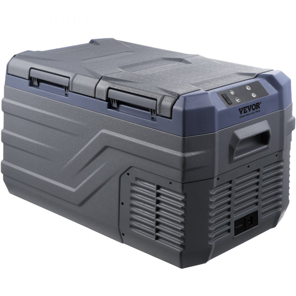 Car Refrigerator, 12V Car Fridge, Portable 25L Dual Zone Freezer, Adjustable Range from -4℉ to 68℉, 12/24V DC und 100-240V AC Compressor Cooler for Outdoor, Camping, RV