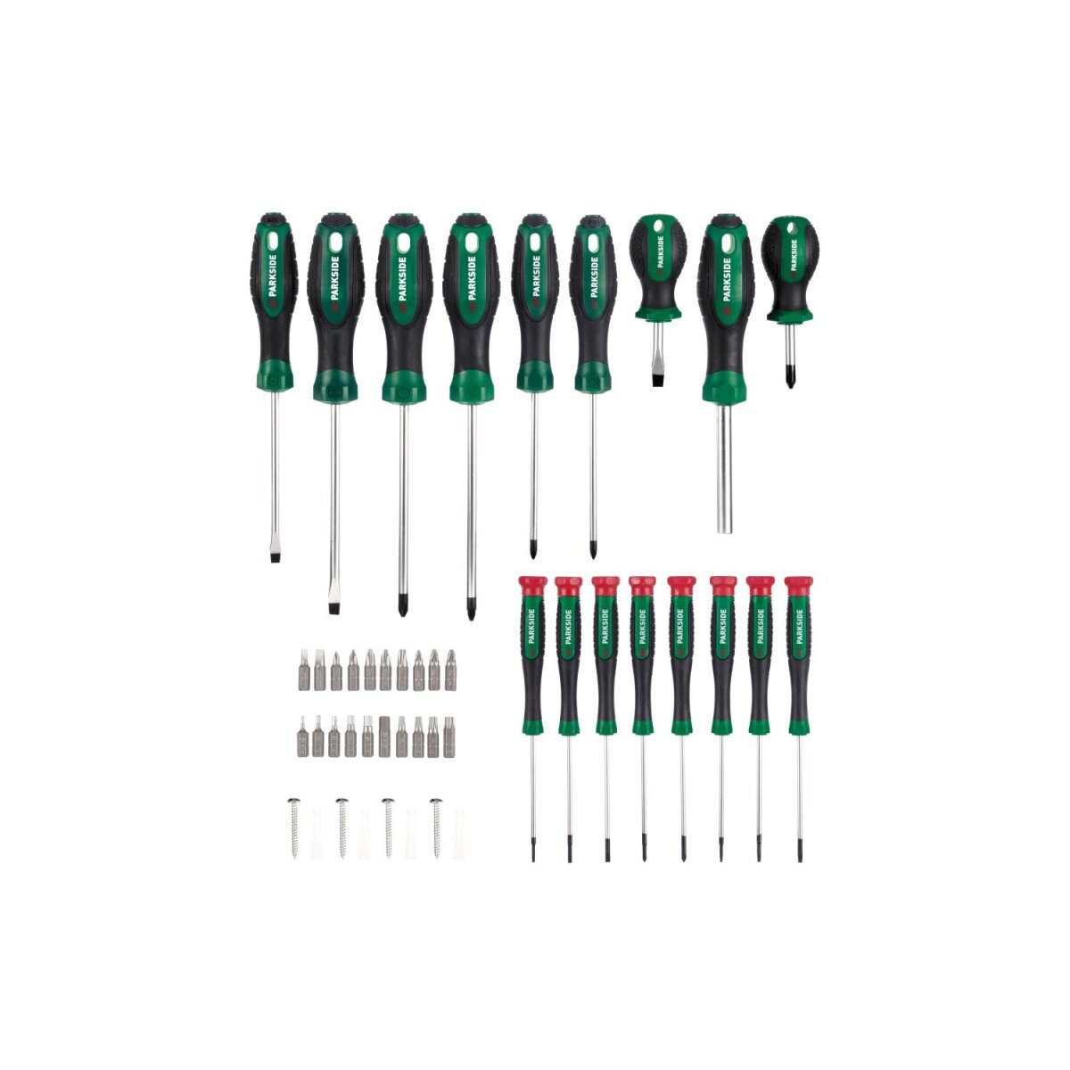 PARKSIDE® Bit- und Schraubendreher-Set mit Wandhalterung, 37-teilig