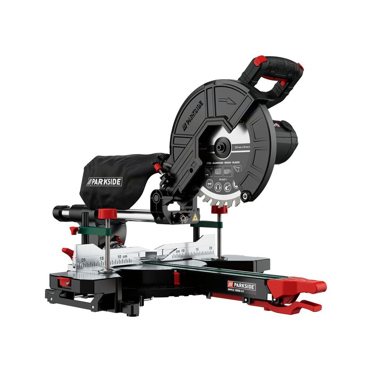 *VERKAUF* PARKSIDE® Zug- und Gehrungssäge »MPKZ 2000 A1«, 2000 Watt, mit Laser, LED-Arbeitslicht