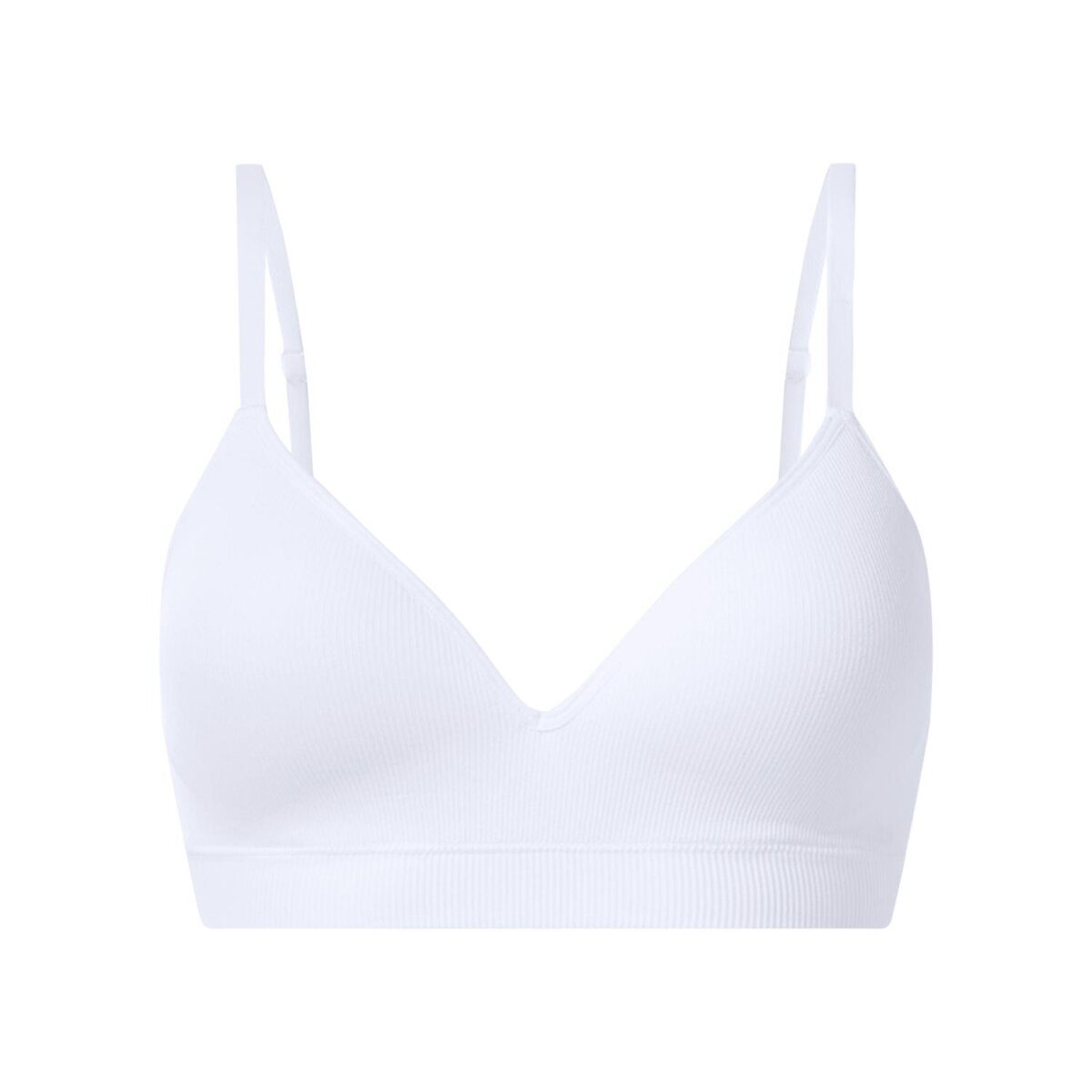 esmara® zachte geribde damesbeha (wit, 85B)