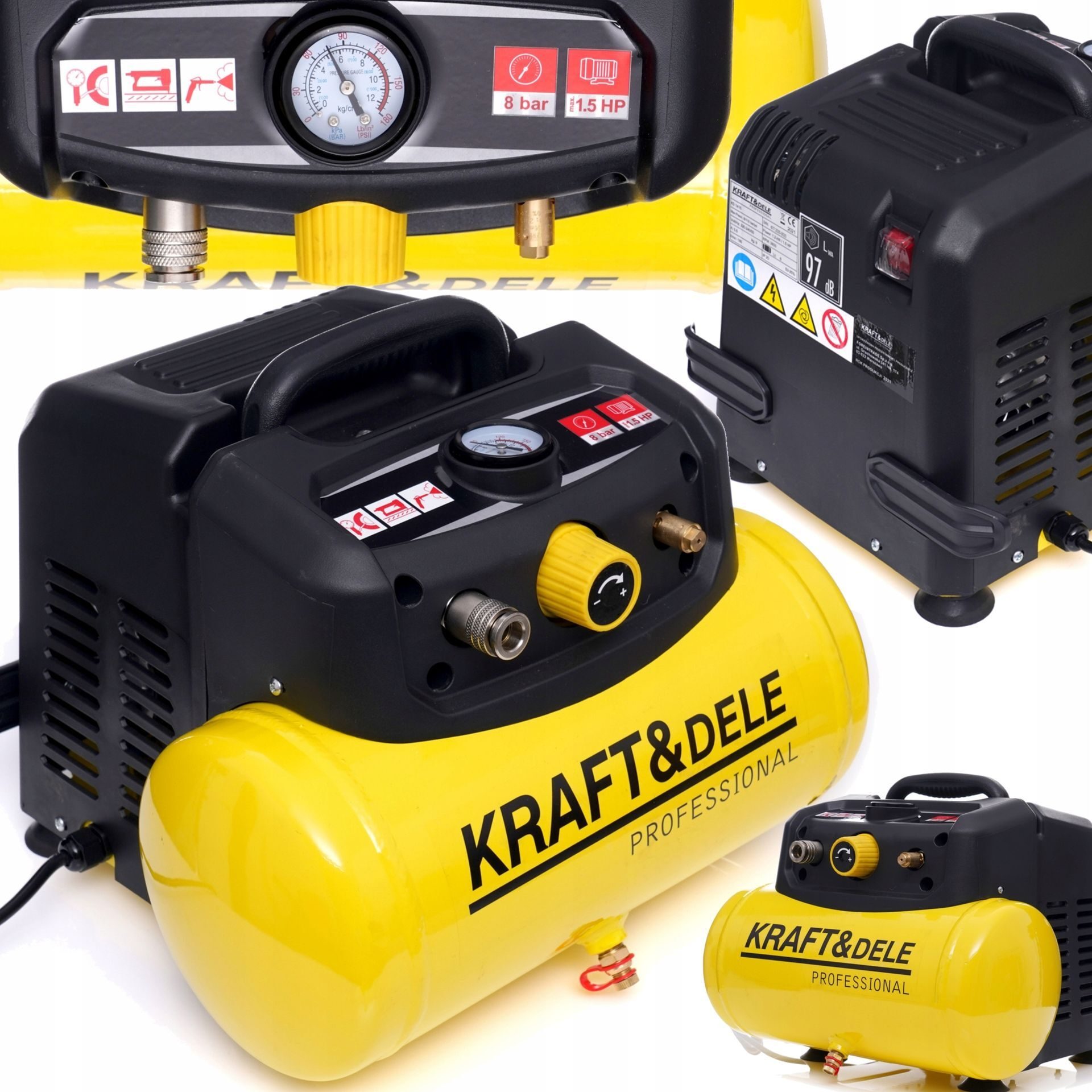 ÖLFREIER KOMPRESSOR 6L 1,5 PS 8BAR 230V