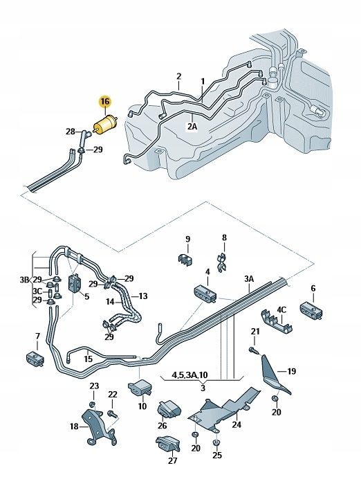 FILTR PALIWA AUDI A4 SEAT EXEO ORYGINALNY ASO 8E0201511L