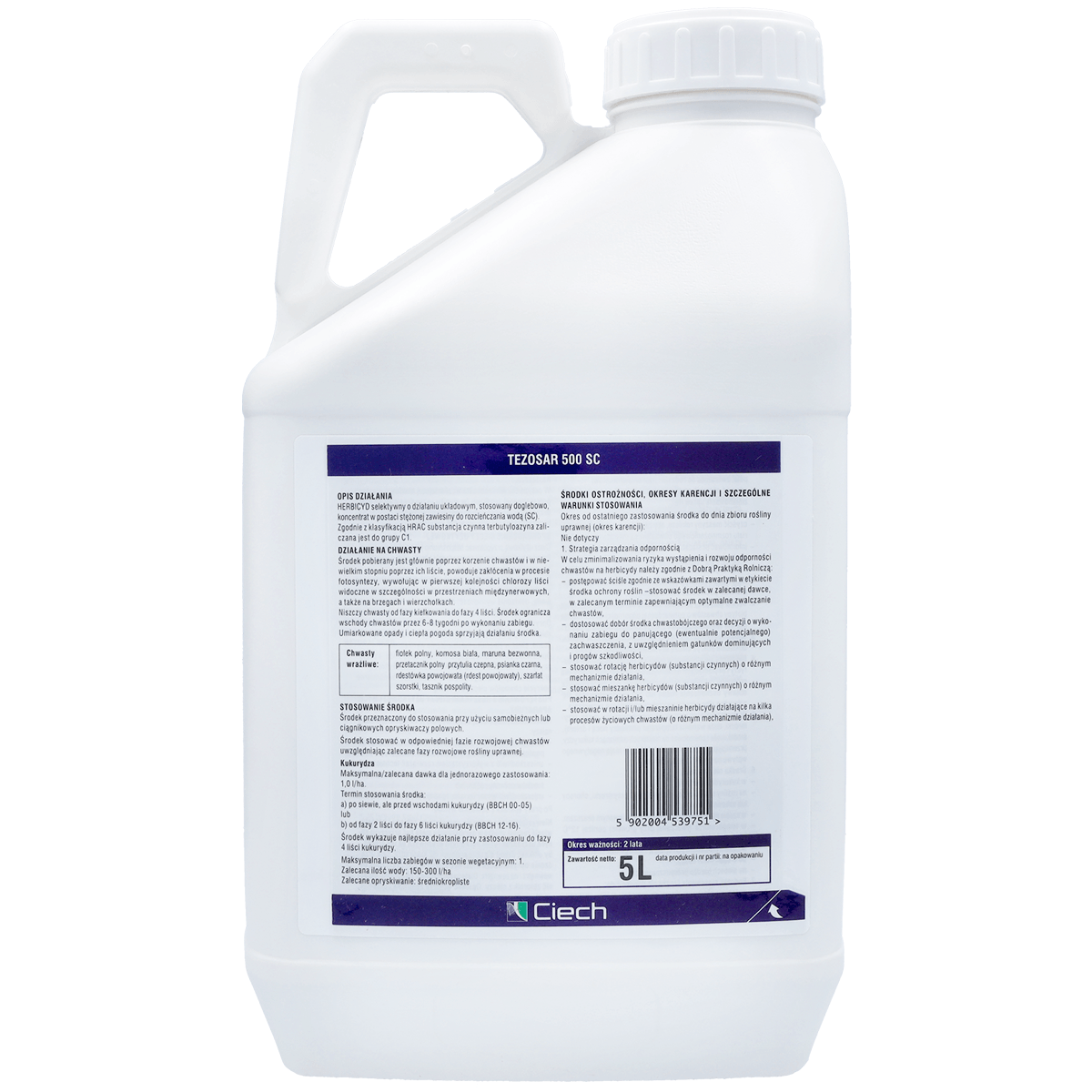 Tezosar 500 SC (Terbutylazine) Ciech – herbicide