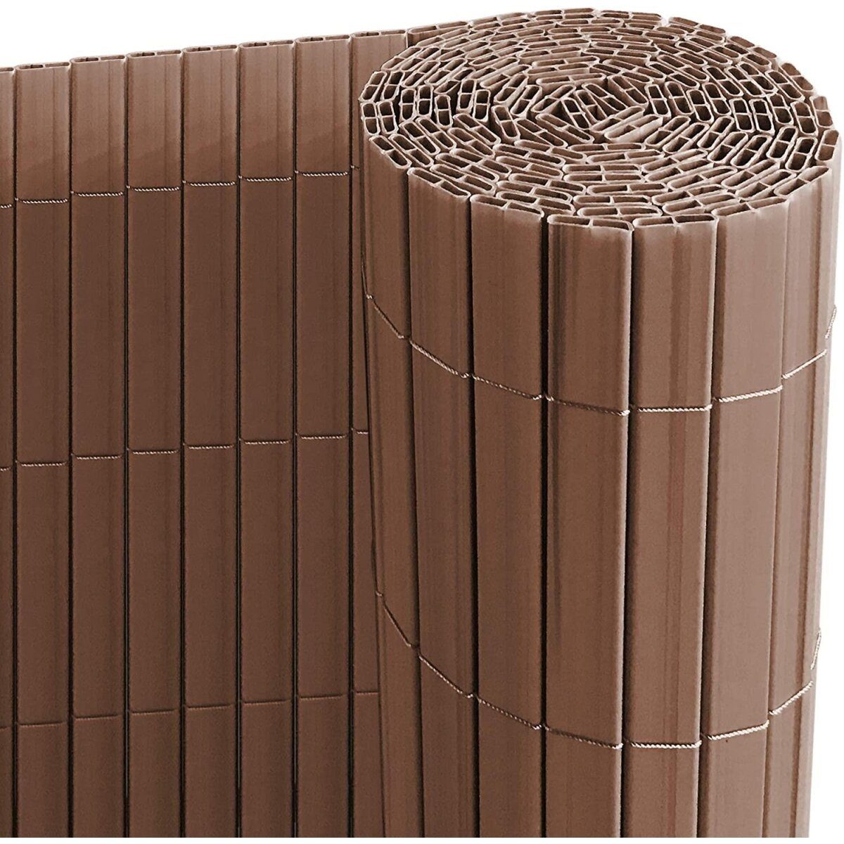 Ribelli Sichtschutzmatte, aus PVC, 140 x 500 cm, braun