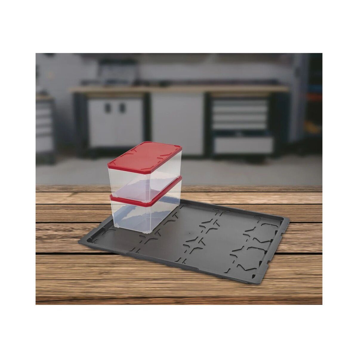 PARKSIDE® Kleinteilebox L, 2er-Set, mit separatem Deckel
