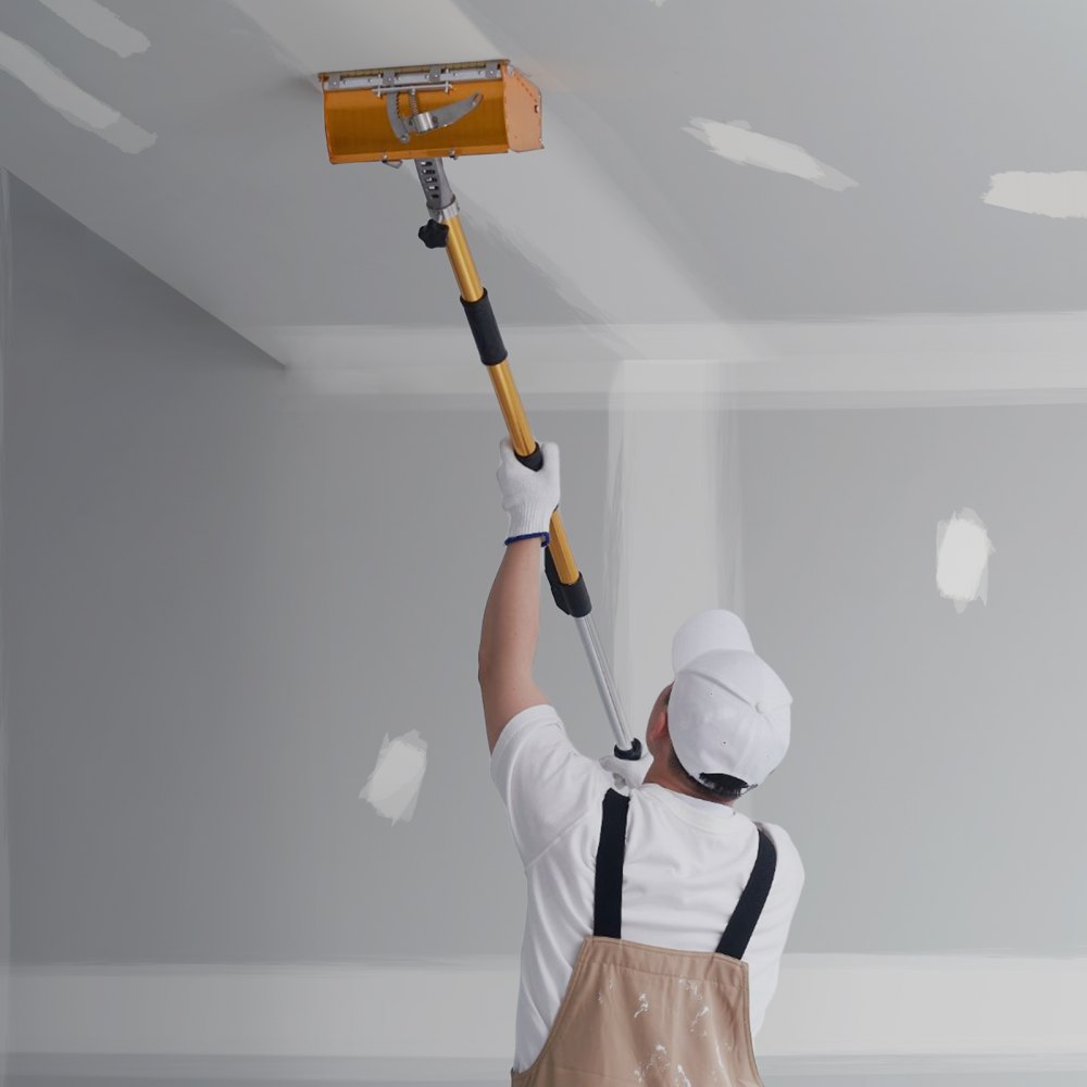 Flacher Kastengriff für Trockenbau, flacher Endgriff, 112–163 cm ausziehbar, Farbe Flacher Kastengriff für Trockenbau, flacher Endgriff, 112–163 cm ausziehbar, Farbe