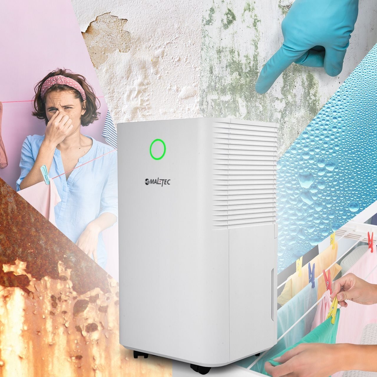 DÉSHUMIDIFICATEUR D'AIR ABSORBEUR D'HUMIDITÉ 12L/24H