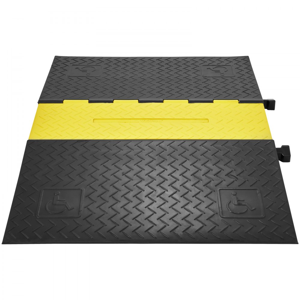 5-kanaals kabelbeschermingshelling Rubberen kabelbrug Slangbrug 114,5 x 80 x 5 cm Overloopbeveiliging 10000 kg (per as) Draagvermogen Kabelhelling Antislip uitvoering Ideaal voor parkeerplaatsen 5-kanaals kabelbeschermingshelling Rubberen kabelbrug Slangbrug 114,5 x 80 x 5 cm Overloopbeveiliging 10000 kg (per as) Draagvermogen Kabelhelling Antislip uitvoering Ideaal voor parkeerplaatsen