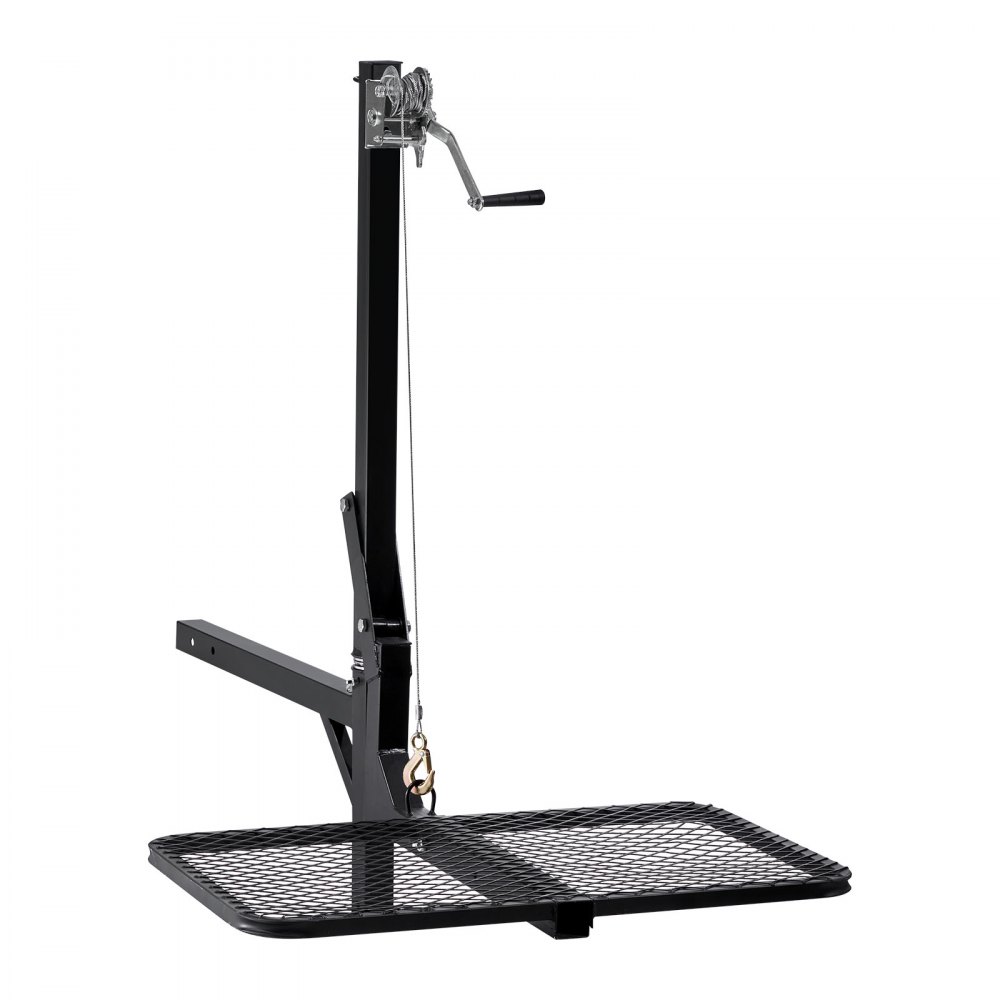 Game Hoist, Hirschhebebühne mit Anhängerkupplung und Hebesystemplattform, 136 kg Tragfähigkeit, Game Hoist-Windenhebebühne mit 2-Zoll-Empfänger, 360-Grad-Schwenkwelle und faltbar, 1440 x 900 x 1310 mm Game Hoist, Hirschhebebühne mit Anhängerkupplung und Hebesystemplattform, 136 kg Tragfähigkeit, Game Hoist-Windenhebebühne mit 2-Zoll-Empfänger, 360-Grad-Schwenkwelle und faltbar, 1440 x 900 x 1310 mm