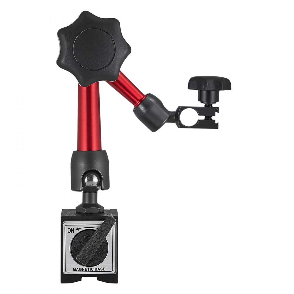 Dial Indicator with Magnetic Stand and Storage Case, 0.01mm Accuracy, 0-0.76mm Range, Micro Ball Handle for Tight Area Measurements, Industrial Machining and Inspection