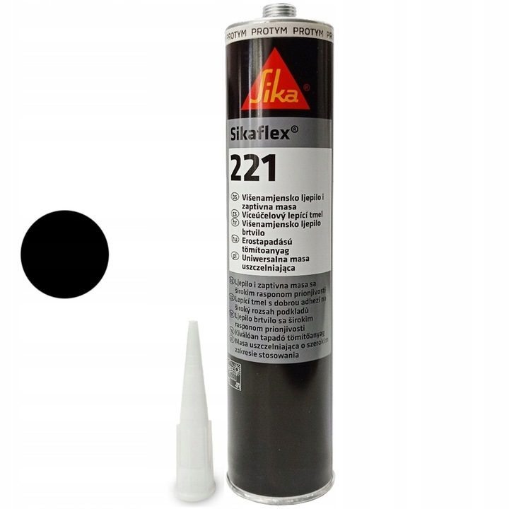 Sikaflex 221 czarny 300 ml Klej uszczelniający SIKA