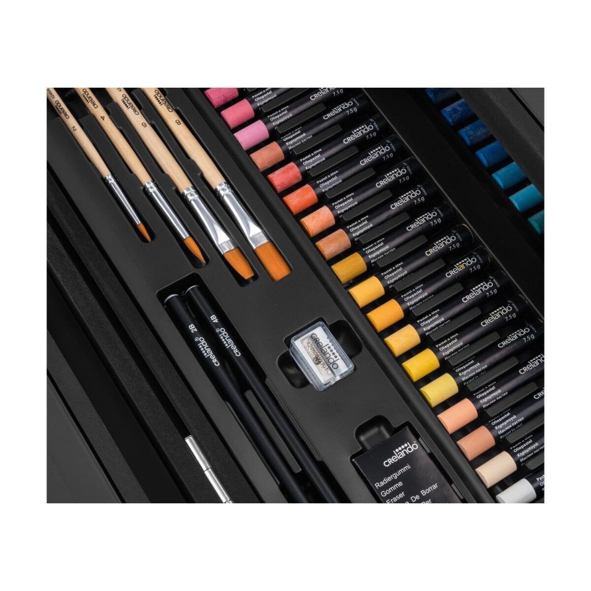 crelando® Malkoffer mit Premium-Weiterfarben