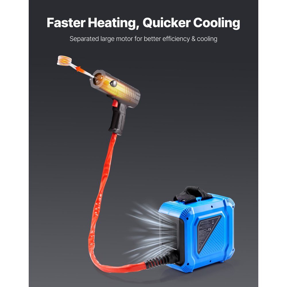 Screw Removal Induction Heater 1800W Magnetic Induction Heater Kit Rusty Screw Removal Heater Auto Workshop Repair Tools with 4 Coils