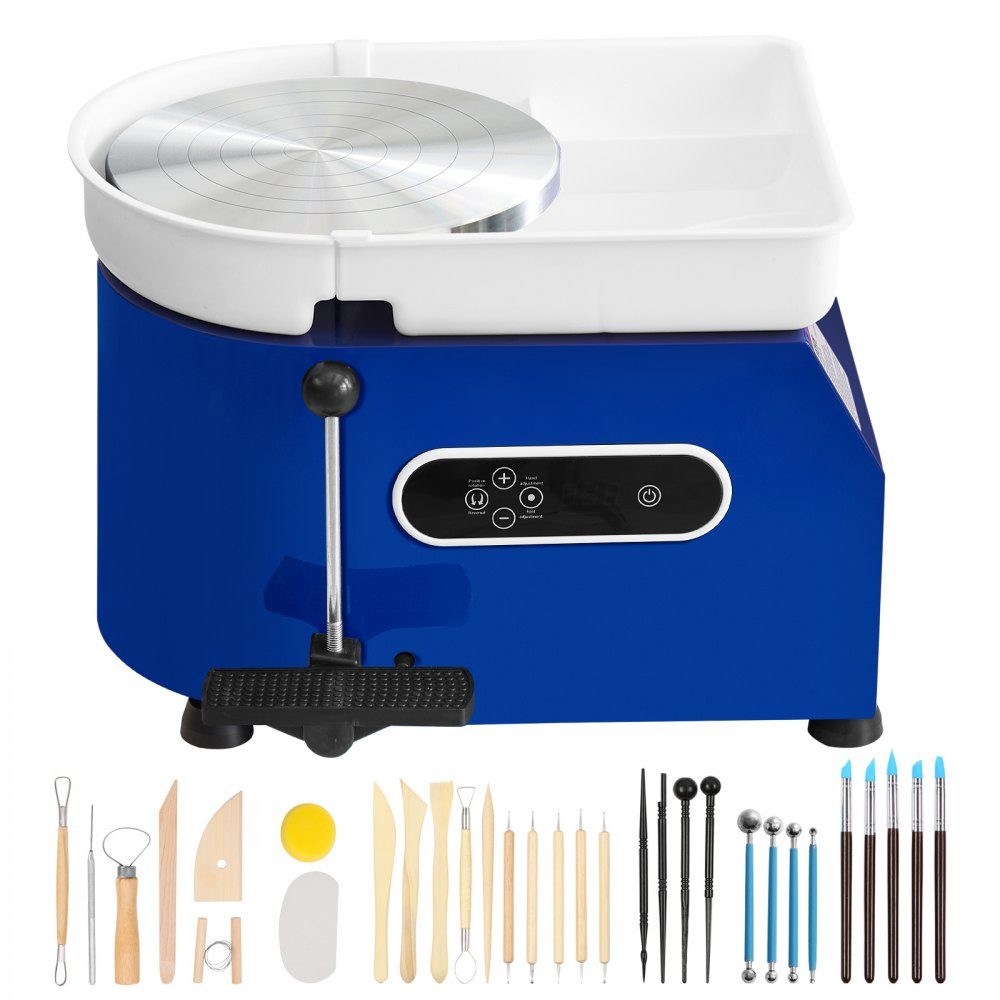 Pottery Wheel Ceramic Wheel 450W Electric Pottery Wheel 28cm 300RPM Pottery Wheel with Pedal and Apron Forming Machine Suitable for Beginners and Enthusiasts