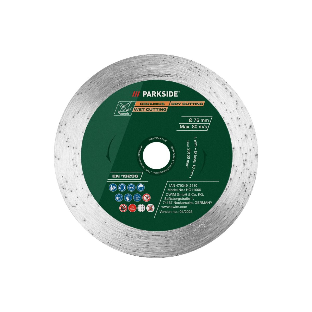 PARKSIDE® Metalltrennscheiben / Metallschleifscheiben / Holztrennscheibe / Diamanttrennscheibe (Turbo) / Diamanttrennscheibe PARKSIDE® Metalltrennscheiben / Metallschleifscheiben / Holztrennscheibe / Diamanttrennscheibe (Turbo) / Diamanttrennscheibe