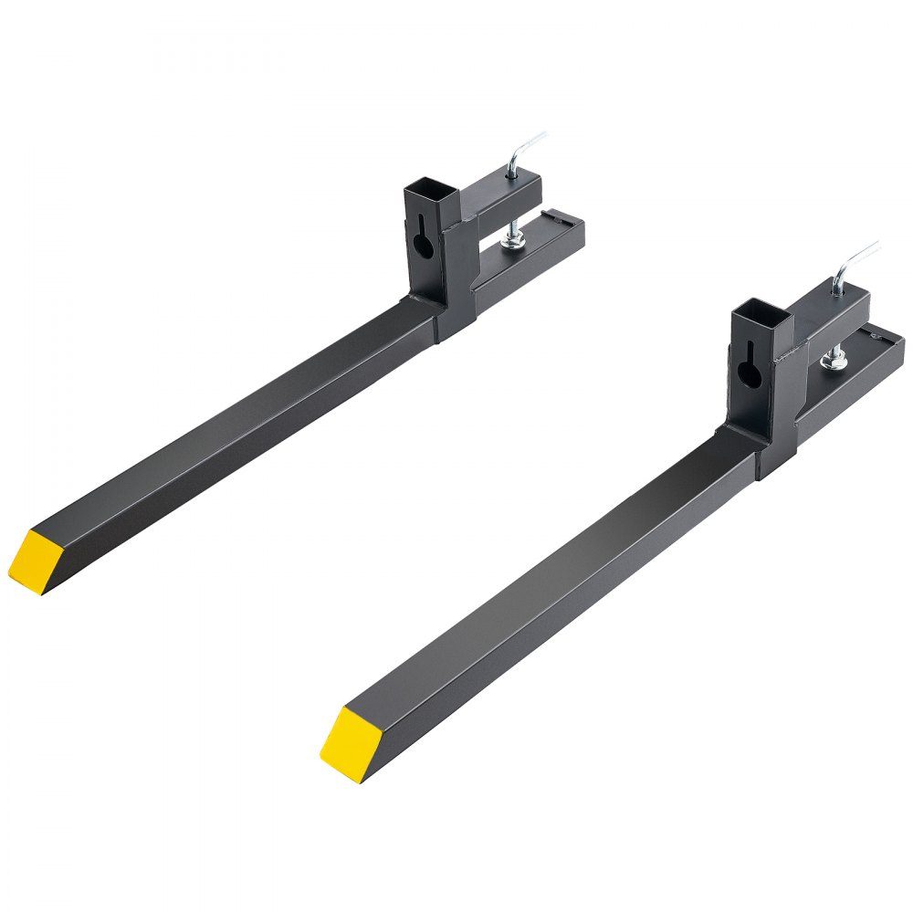 2x Palettengabeln klemmbar 1090x70x230mm Gabelträger 907kg Tragkraft Gabelzinken 109cm Gesamtlänge mit 76,2cm Gabelblatt Gabelstapler Gabelstaplerzinken Frontlader Palettenrahmen