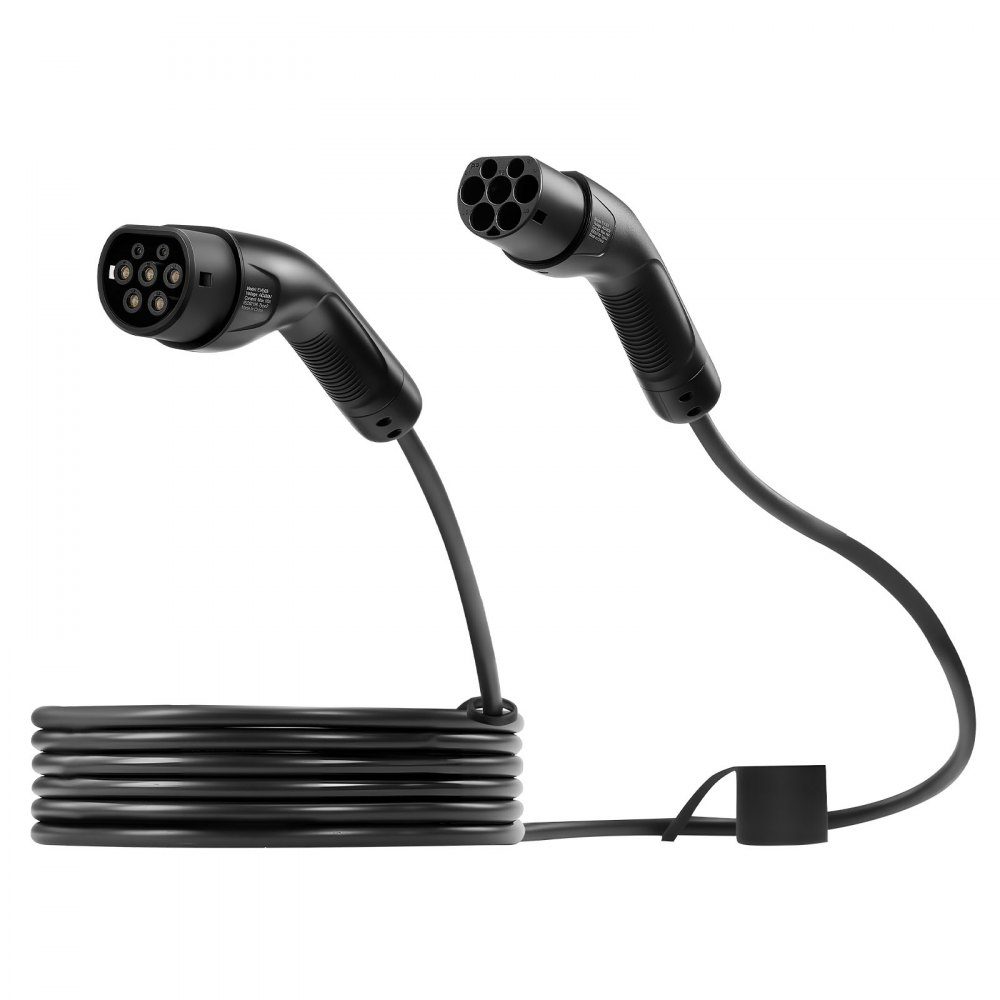 EV Charging Cable 16A 7m Max 11kW Extension Cable Compatible with Type 2 Electric Vehicle Chargers 3 Phase AC 480V 50Hz IP65-Autoladekabel with Carry Bag