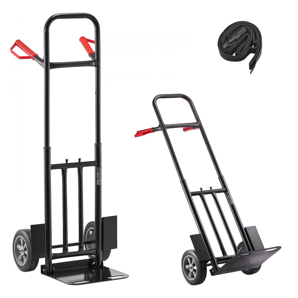 Diable, capacité de charge 272 kg, chariot de transport 480x460x1200mm, chariot portable avec sangle d'arrimage, rouleau de transport, chariot empilable, chariot de transport pour maison, bureau, entrepôt, supermarché Diable, capacité de charge 272 kg, chariot de transport 480x460x1200mm, chariot portable avec sangle d'arrimage, rouleau de transport, chariot empilable, chariot de transport pour maison, bureau, entrepôt, supermarché