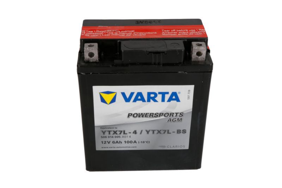 VARTA AGM YTX7L-BS 6AH 100A P+ – Nr kat. HT-47064