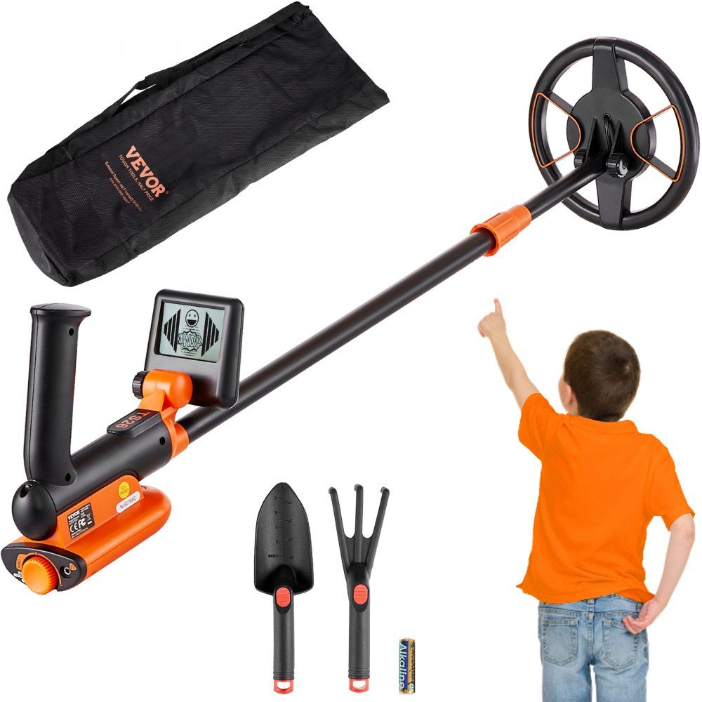 Metal Detector Set for Kids, Multifunctional Professional Detector with 2 Modes, Metal Detector, Waterproof 6" Coil for Greater Depth, with Shovel and Carry Bag