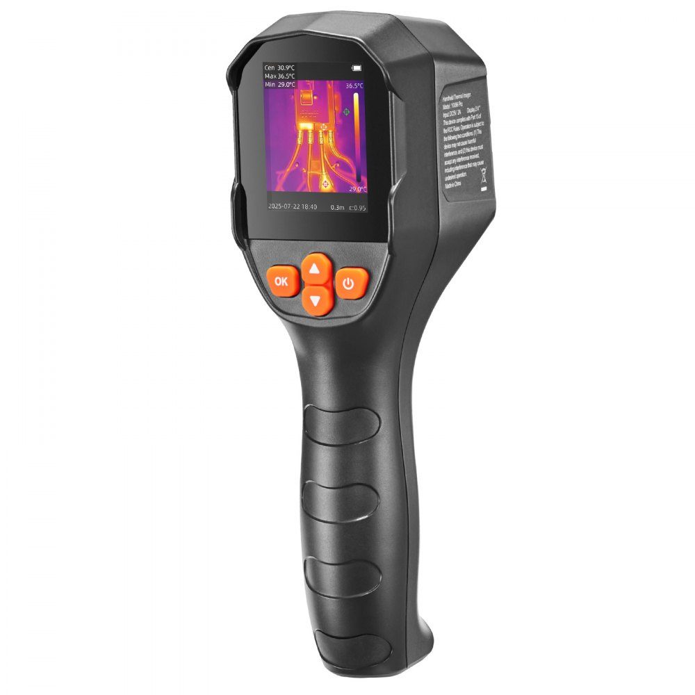 Thermal Imaging Camera, TISR Super Resolution 240x180, Portable Thermal Imaging Camera with 2MP Visual Camera, 96x96 IR Resolution, 25Hz Refresh Rate, -20-550°C, 4 Image Modes and 6 Color Palettes