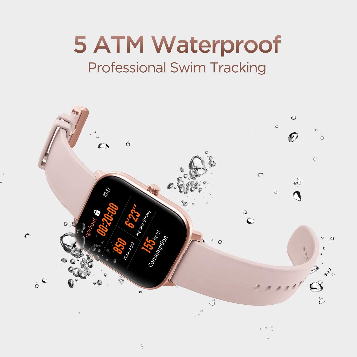 Montre intelligente Amazfit GTS – Élégance sportive avec GPS, BioTracker™ PPG et 14 jours d'autonomie de la batterie Montre intelligente Amazfit GTS – Élégance sportive avec GPS, BioTracker™ PPG et 14 jours d'autonomie de la batterie