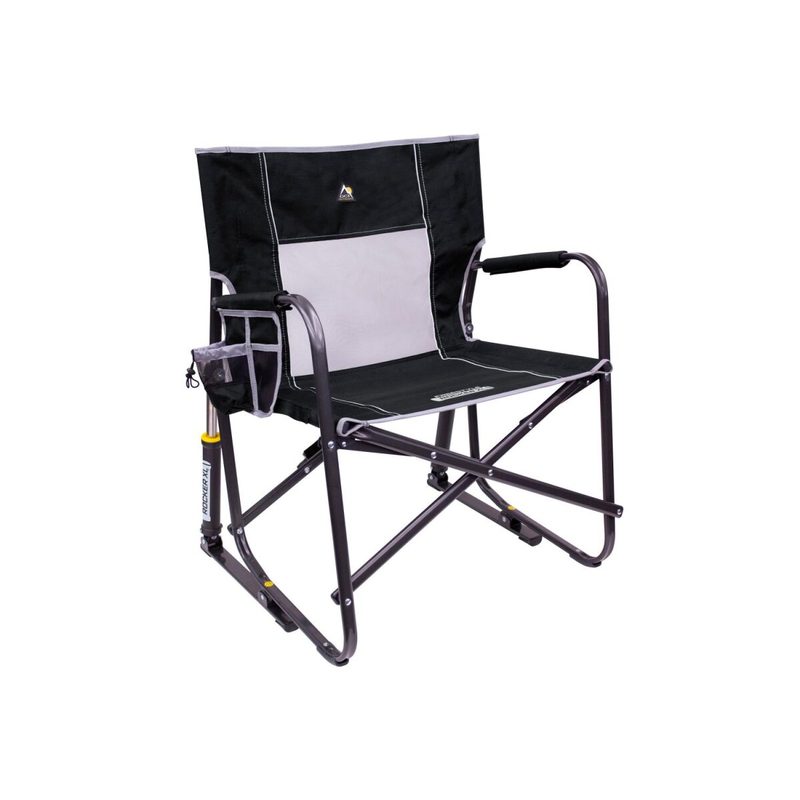 GCI Freestyle Rocker XL™ camping chair with rocking function (Black)