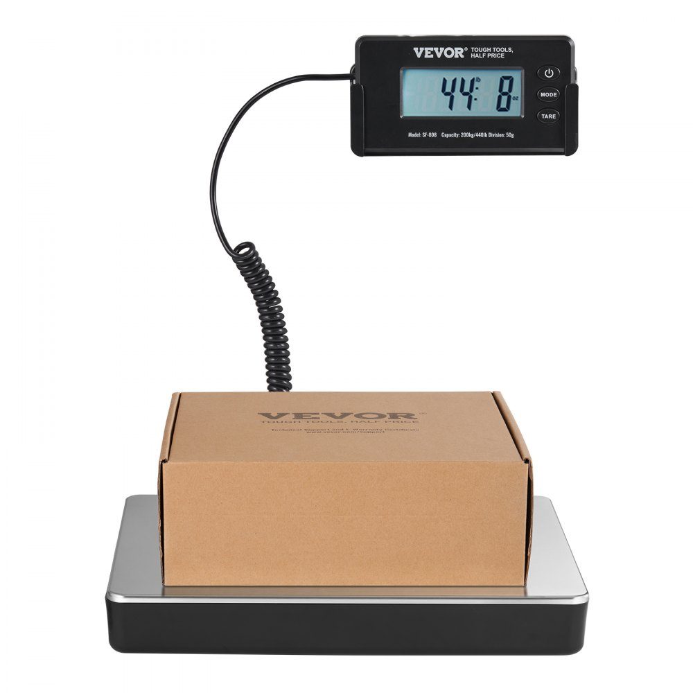 Platform Scales 150g-200kg Parcel Scales 50g Accuracy Digital Scales kg/lbs/lbs:oz Counting Scales 309 x 262 x 45mm ABS Stainless Steel Tare Functions AC/DC Power Supply Industrial Scales Letter Scales Scales