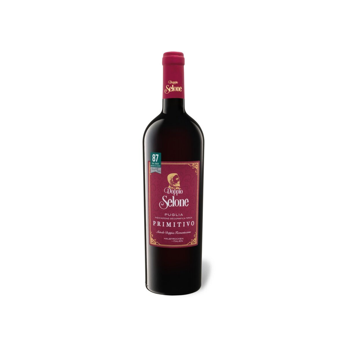 Wino czerwone półwytrawne Doppio Selone Primitivo Puglia IGT 2022