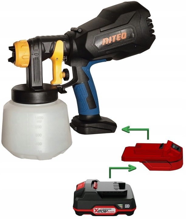 Adapter Parkside X20V für Niteo / Tryton-Werkzeuge