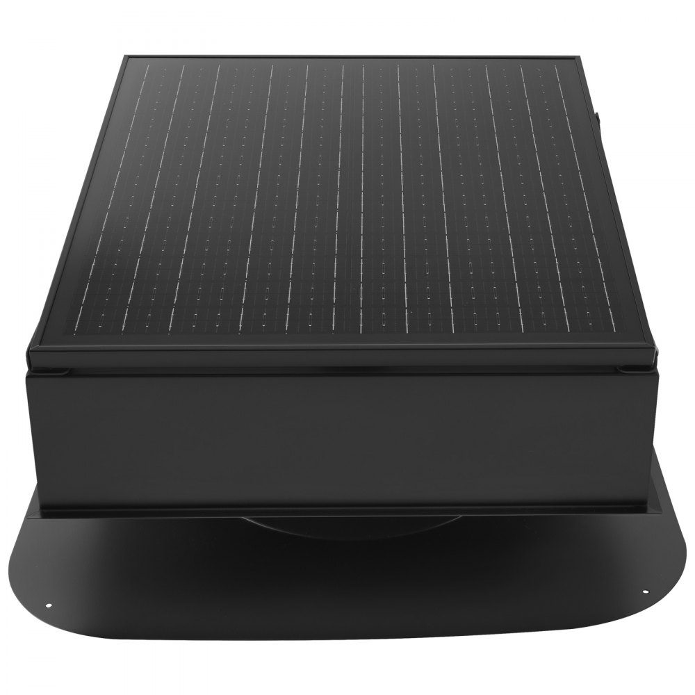 Ventilateur à énergie solaire, ventilateur de toit solaire intelligent 35 W avec thermostat, débit d'air 67960L/min, moteur CC sans balais intégré pour le refroidissement et la déshumidification – Réf. HT-23040