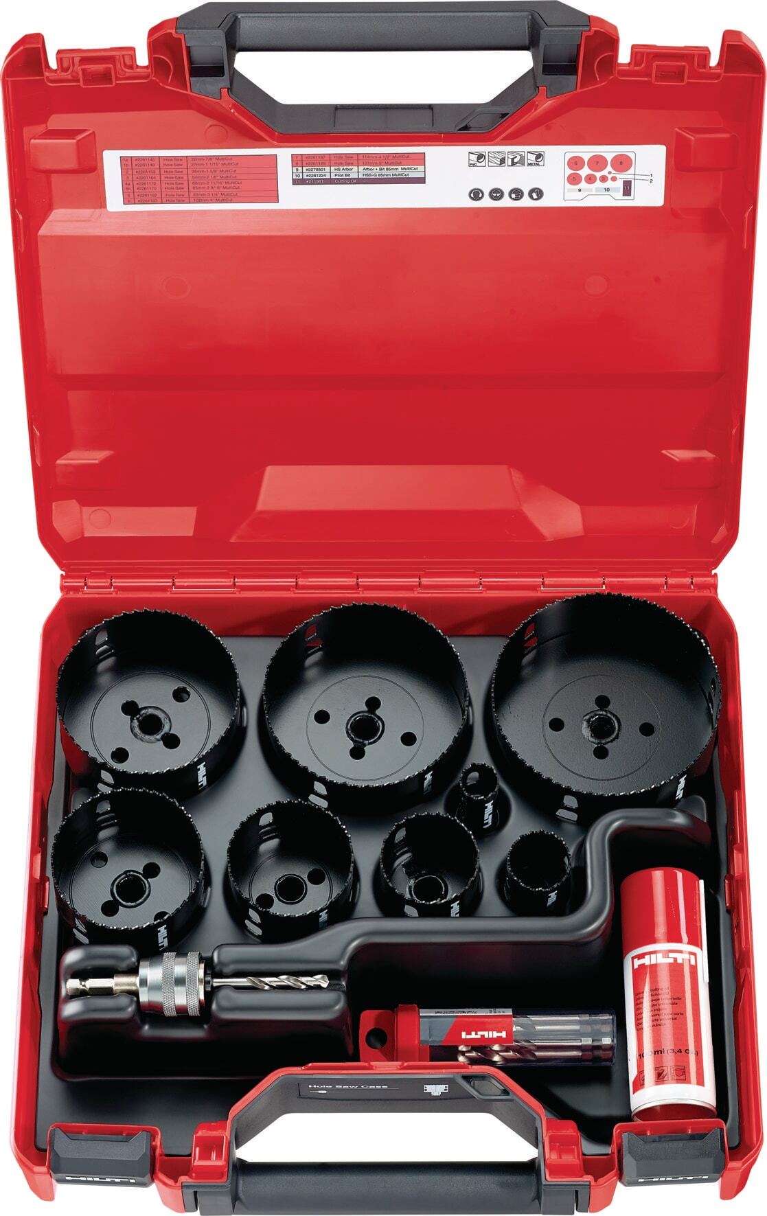 Zestaw otwornic Hilti HS-MU Set Otwornica 22mm-7/8" MultiCut Kof 2297506 Zestaw otwornic Hilti HS-MU Set Otwornica 22mm-7/8" MultiCut Kof 2297506