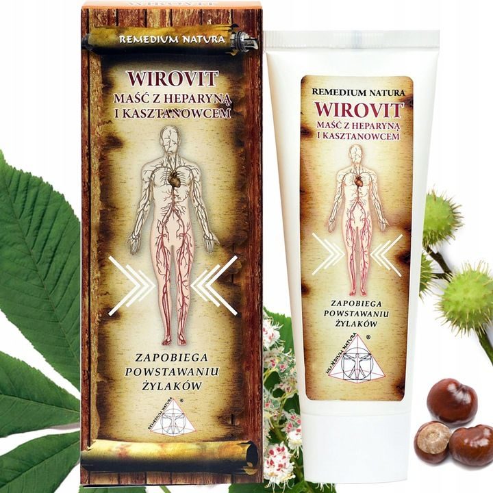 Wirovit – Wirksame Salbe gegen Krampfadern mit Heparin und Rosskastanie, 75 ml