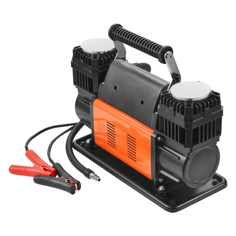 10.6 CFM Heavy Duty Air Compressor, 30s Fast Inflation | Portable Dual Cylinder Tire Inflator 12V 150 PSI Off-Road Air Pump with Adapters for Trucks, Cars, SUVs, 4x4 Vehicles, RVs