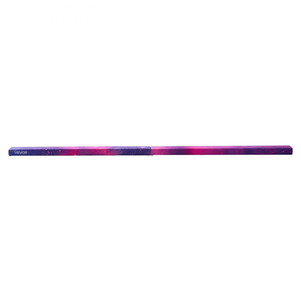 Evenwichtsbalk Gymnastiek Kinderen Opvouwbare 8ft 300lb Heavy Duty Gymnastiekbalk met antislipvoeten, Evenwichtsbalk met draagtas voor sportschool, Galaxy