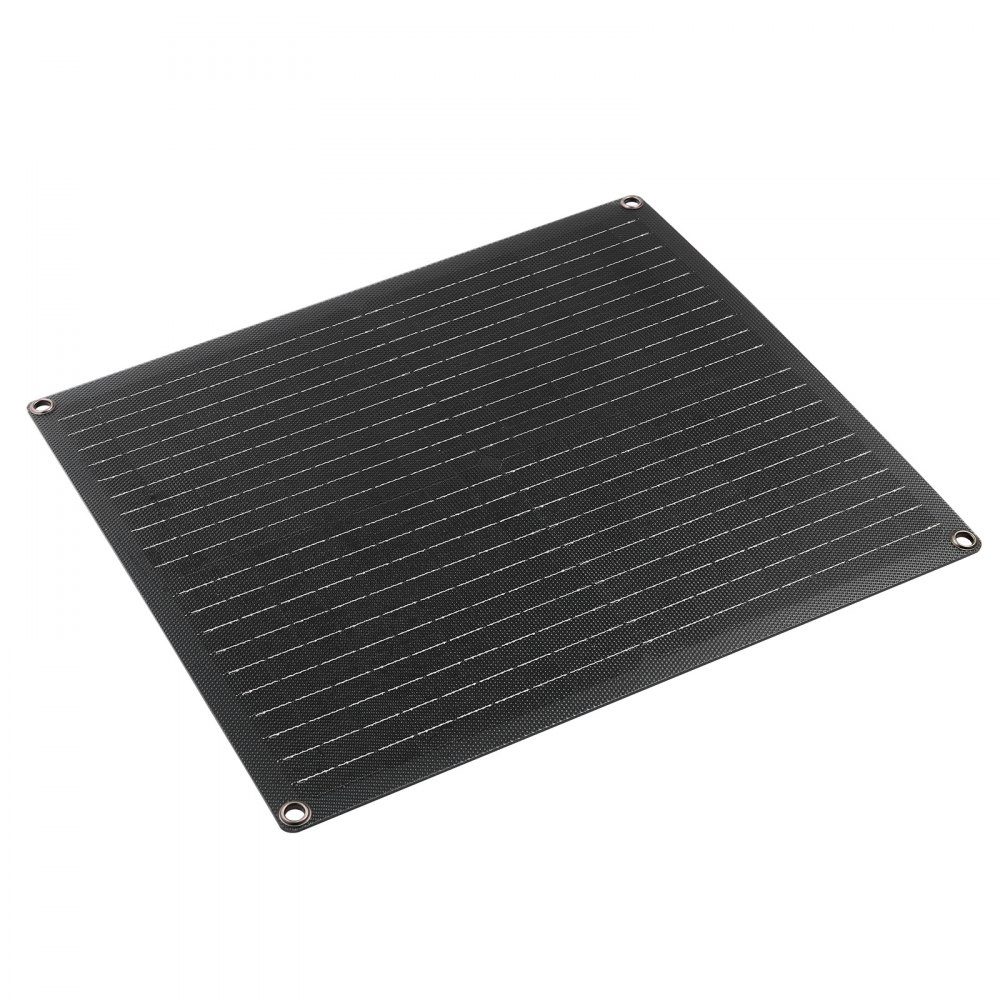 30 W 12V Solar Panel Charger, Monocrystalline Solar Panel Kit with Built-in Smart Controller and 3 Connection Cables, Portable for RV, Car, Motorcycle, Boat, Van, Motorhome