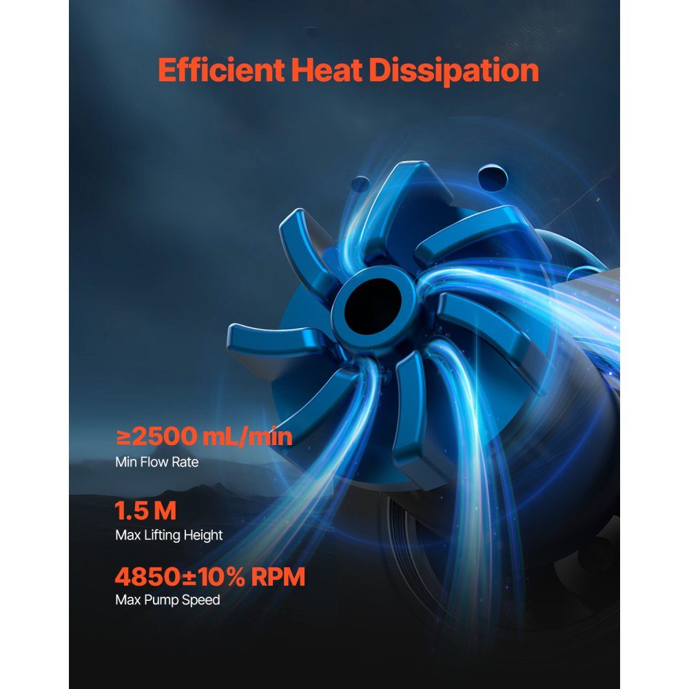 Flüssigkeitskühler AIO CPU-Wasserkühler, 120 mm PWN-Lüfter, 1,8-Zoll-Display, max. 2200 U/min, CPU-Kühler, Lüfter, PC-Wasserkühlung für Intel 115X/1366/2011/1700/1200 AMD AM4/AM5