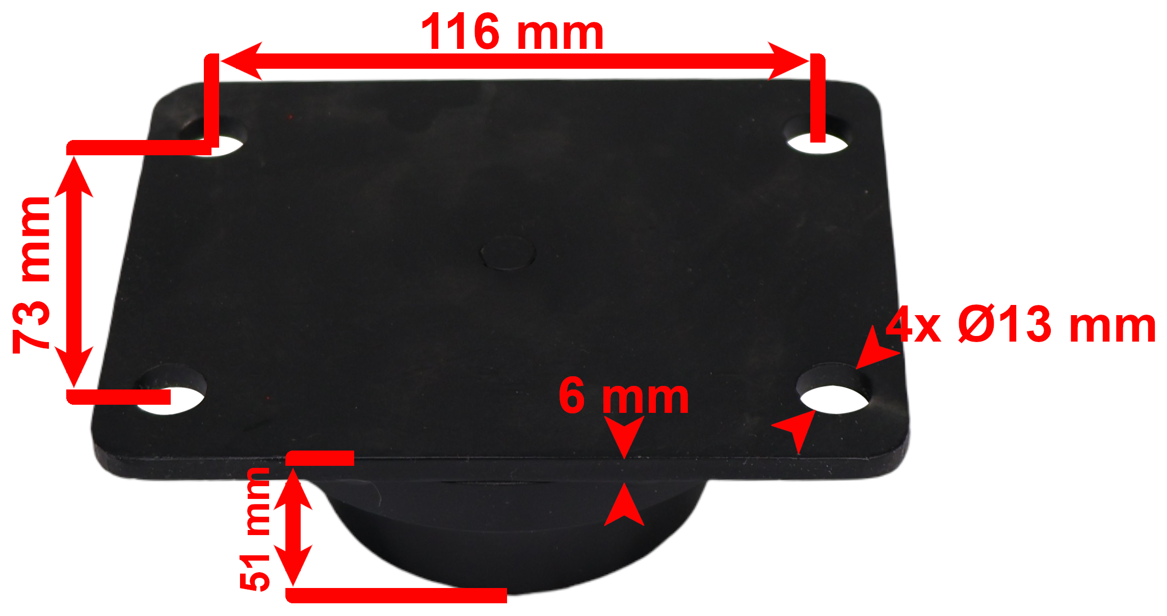 ANTRIEBSBUCHSE fi 45 RECHTECKIG 116x73 mm ANTRIEBSBUCHSE fi 45 RECHTECKIG 116x73 mm