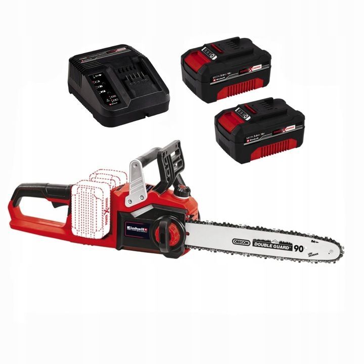Einhell cordless chainsaw GE-LC 36/35 Li-Solo Power X-Change + Einhell charger with 2X 3.0Ah PXC starter kit Einhell cordless chainsaw GE-LC 36/35 Li-Solo Power X-Change + Einhell charger with 2X 3.0Ah PXC starter kit