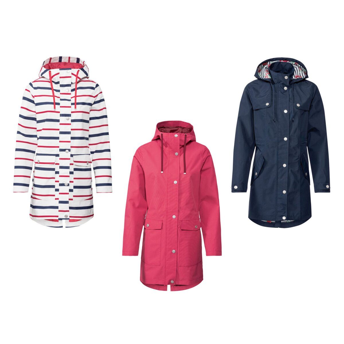 trench femme esmara, coupe-vent et imperméable
