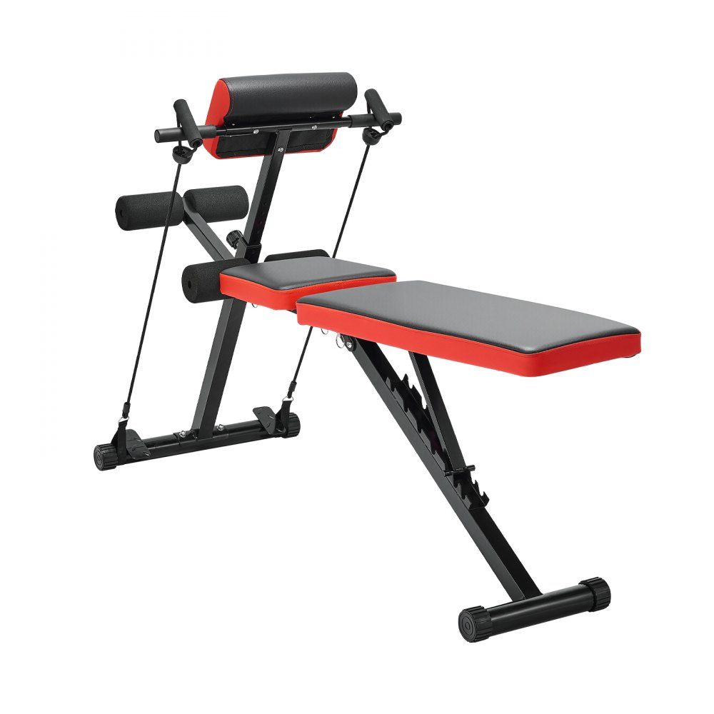 Multifunctional Full Body Training Weight Bench Hyperextension Bench Roman Chair 350kg Adjustable Foldable Back Trainer Sit-Up Training Equipment for Home Gym Black