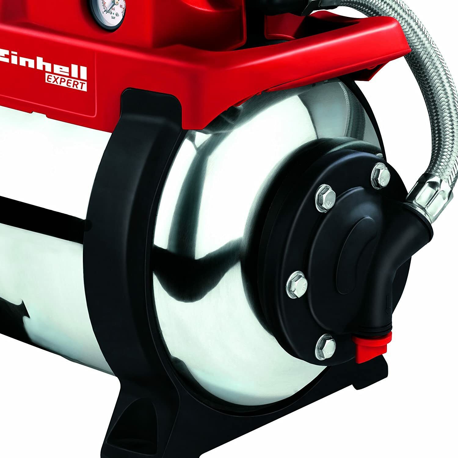 Einhell Hauswasserwerk GE-WW 9041 E (ECO-Power, 900 W, max. 4,8 bar, 4.100 L/h Durchflussmenge, Vorfilter, Rückschlagventil, 20 Liter Edelstahlbehälter)