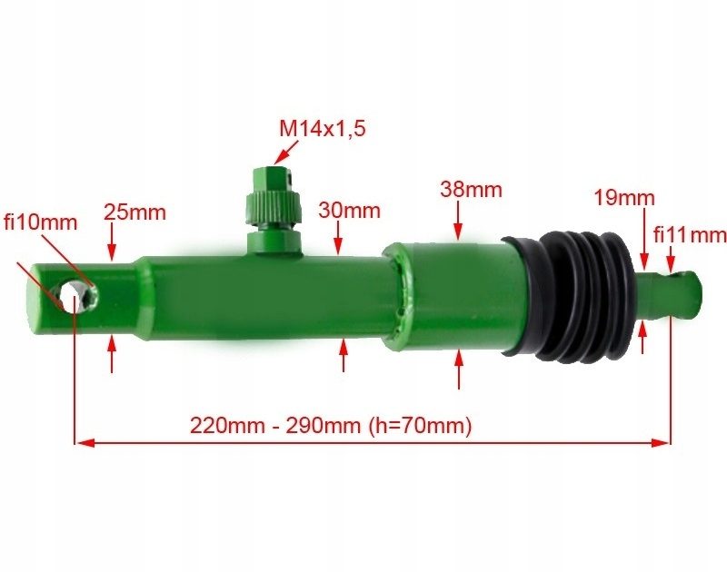 HYDRAULIC CYLINDER FOR AMAZONE 70 VALVE CONTROL