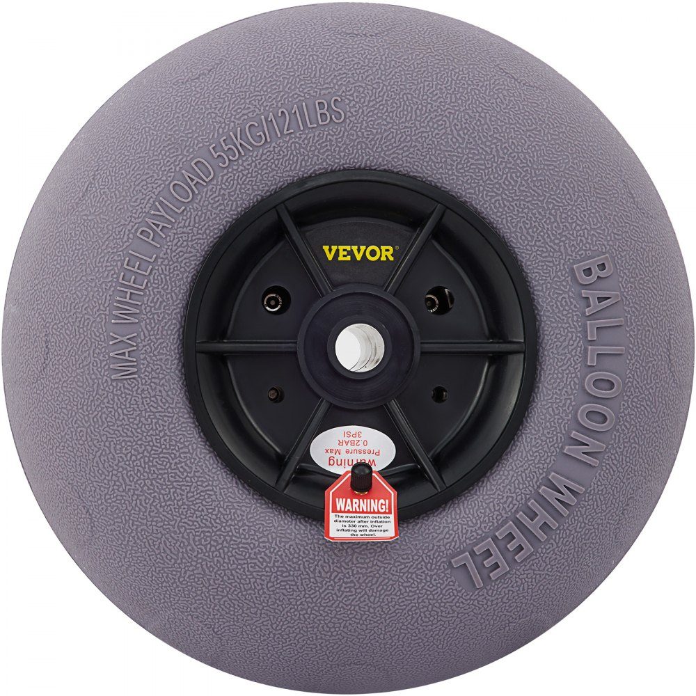 Pneus de Roues de Ballon de 13", Roues de Plage en TPU Pneus de Sable de Ballon de Remplacement 55 kg Capacité de Charge 2-3 PSI Basse Pression pour Chariot de Kayak Chariot de Canoë Chariot de Plage Chariot de Jardin Chariot de Pêche - Paquet de 2