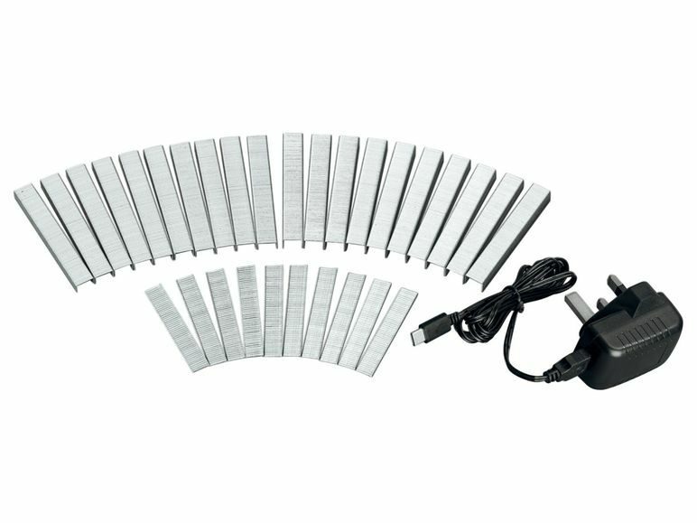 PARKSIDE® battery-powered staple gun »PAT 4 D5«, 4 volts, with staples and nails