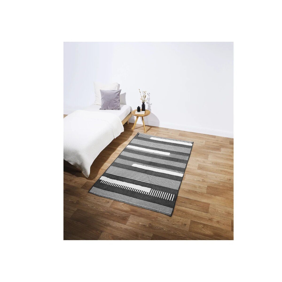LIVARNO katoenen vloerkleed voor thuis, 120 x 180 cm (grijs)